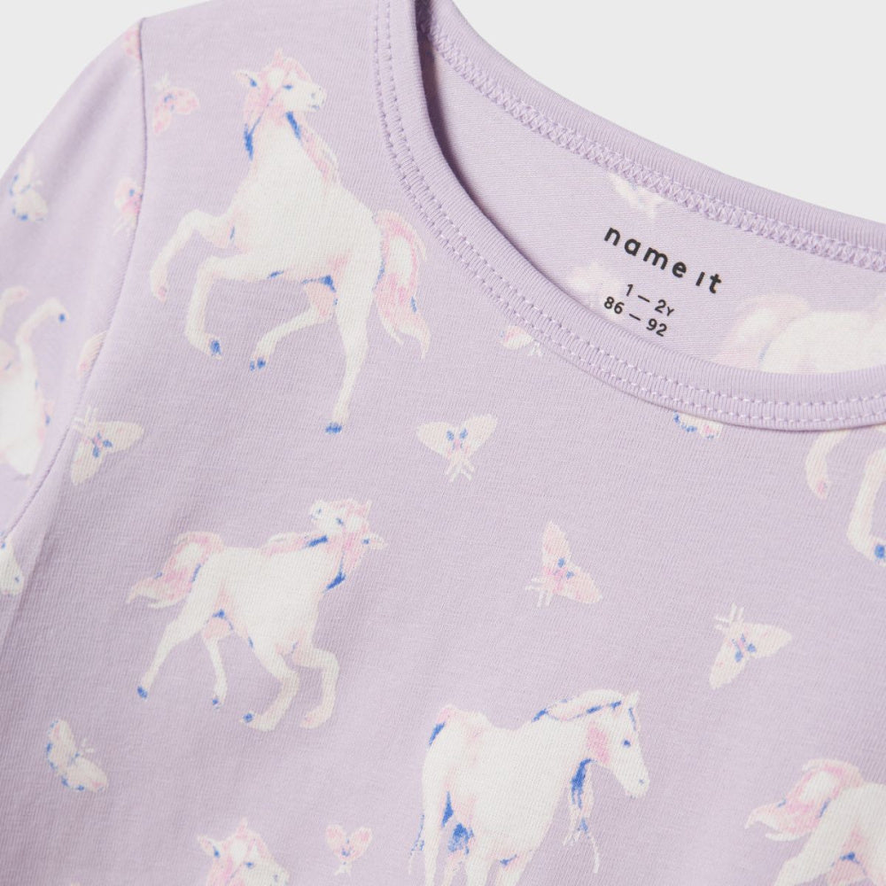 Name It - 2-Delt Pysj Horse Pastel Lilac