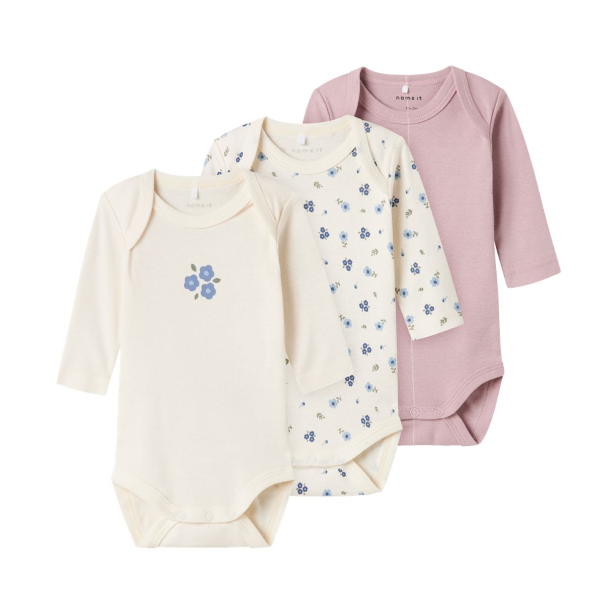 Name It - Body 3 pk Flower Jet Stream