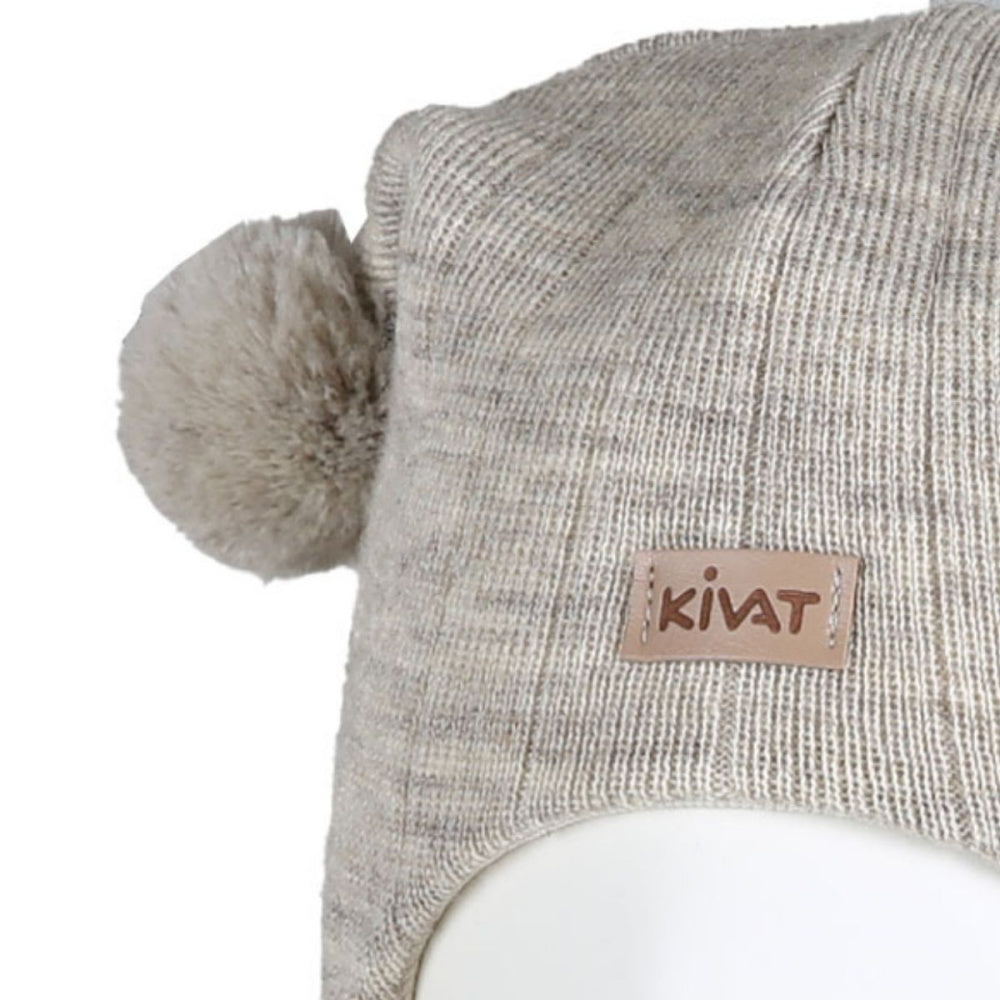 Kivat - Balaclava i Ull med Dusker Rib Sand