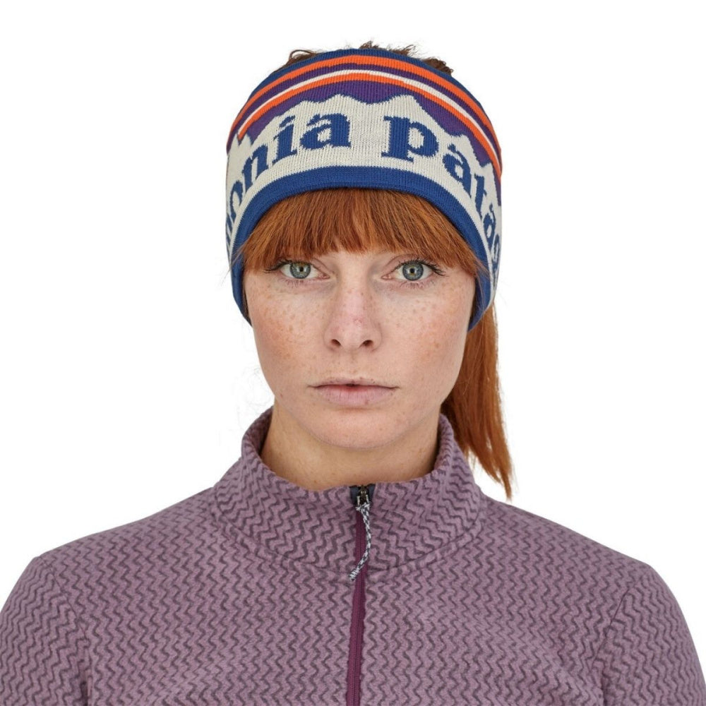 Patagonia - Powder Town Headband Fitz Roy Sunrise Knit: Birch White