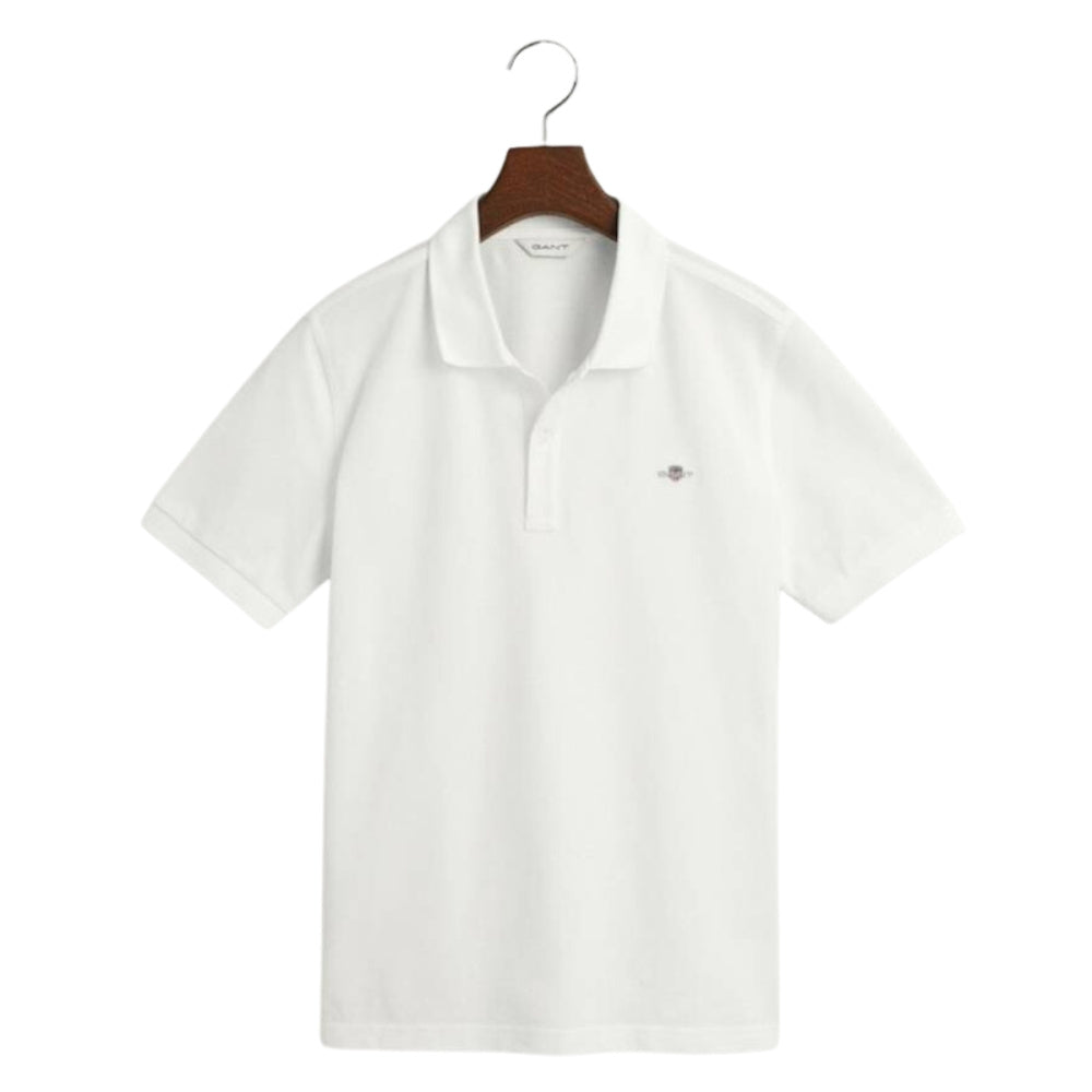 Gant - Poloskjorte Shield Pique White Jr
