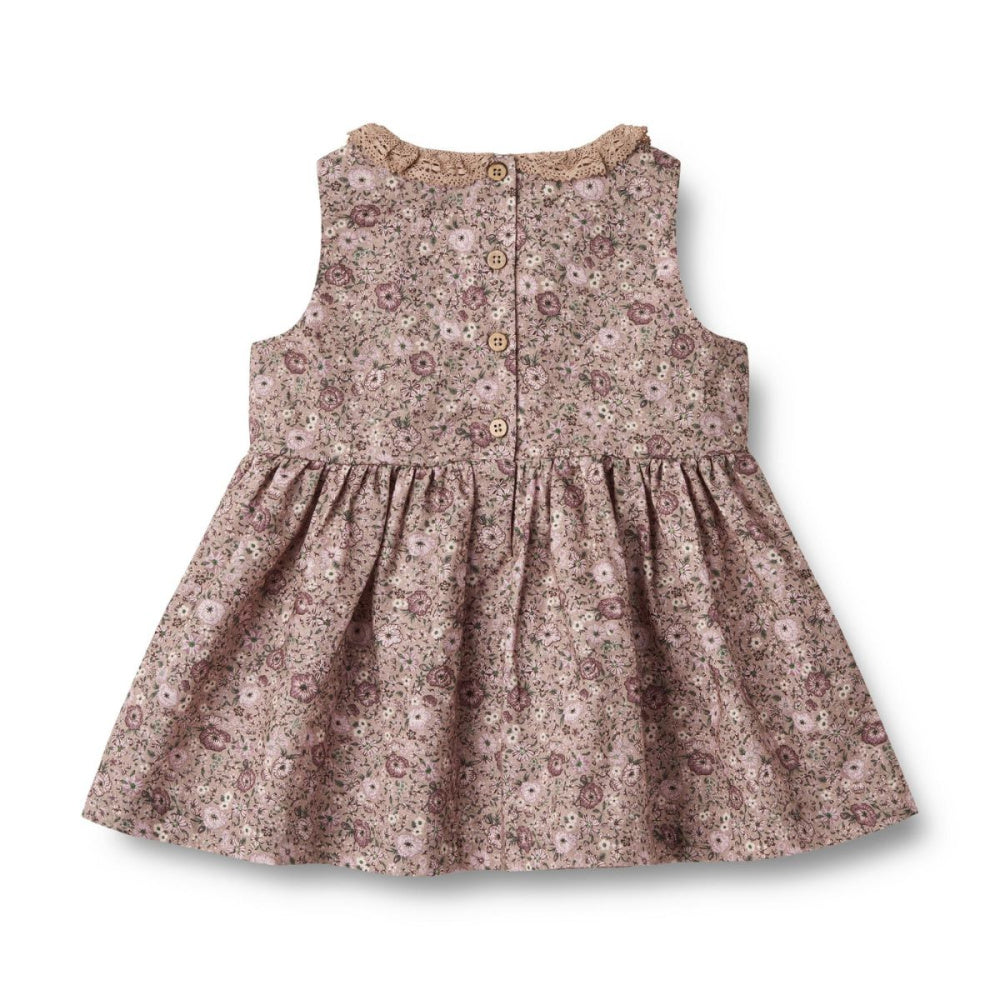 Wheat - Kjole Baby Elma Rose Shadow Flowers