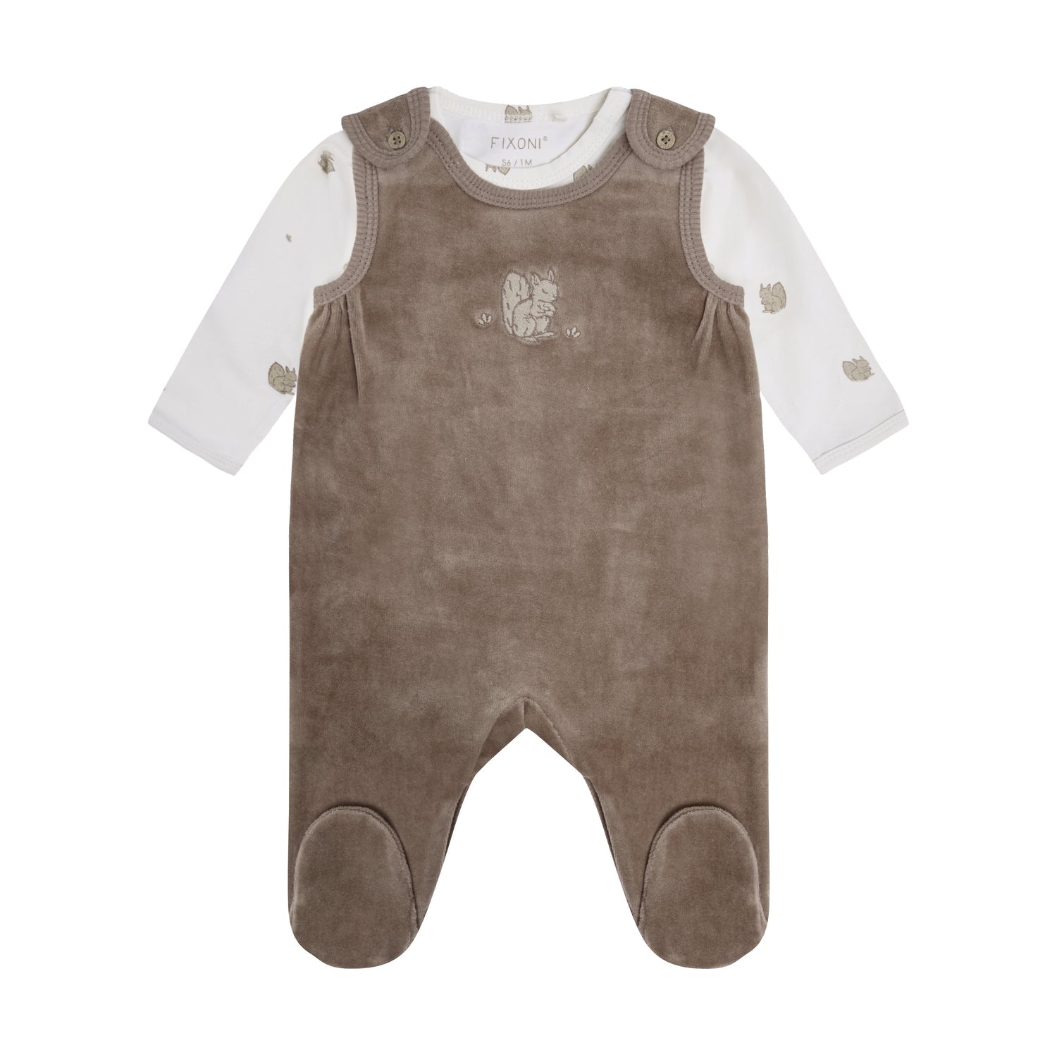 Fixoni - Babysett 2-delt Velour Mountain Trail