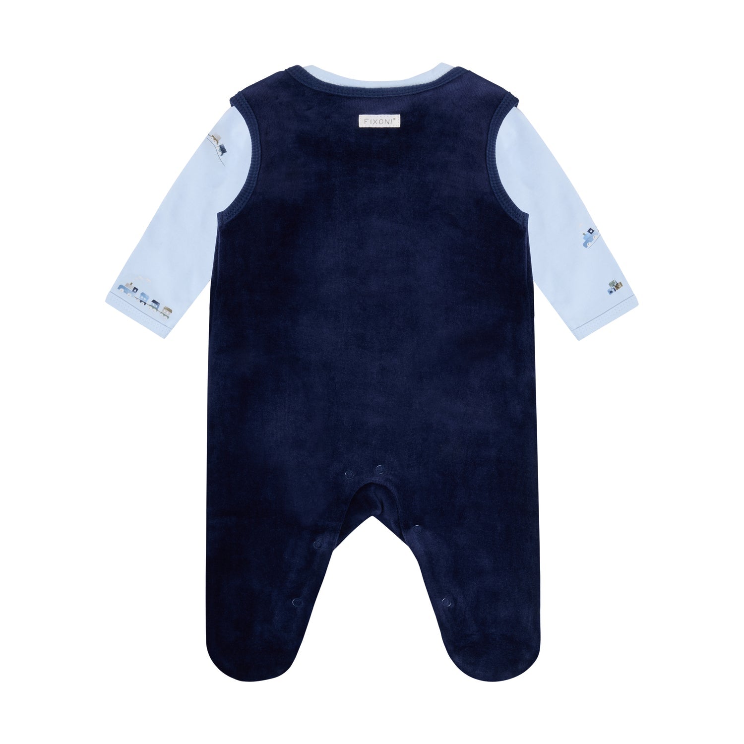 Fixoni - Babysett 2-delt Velour Navy Blazer