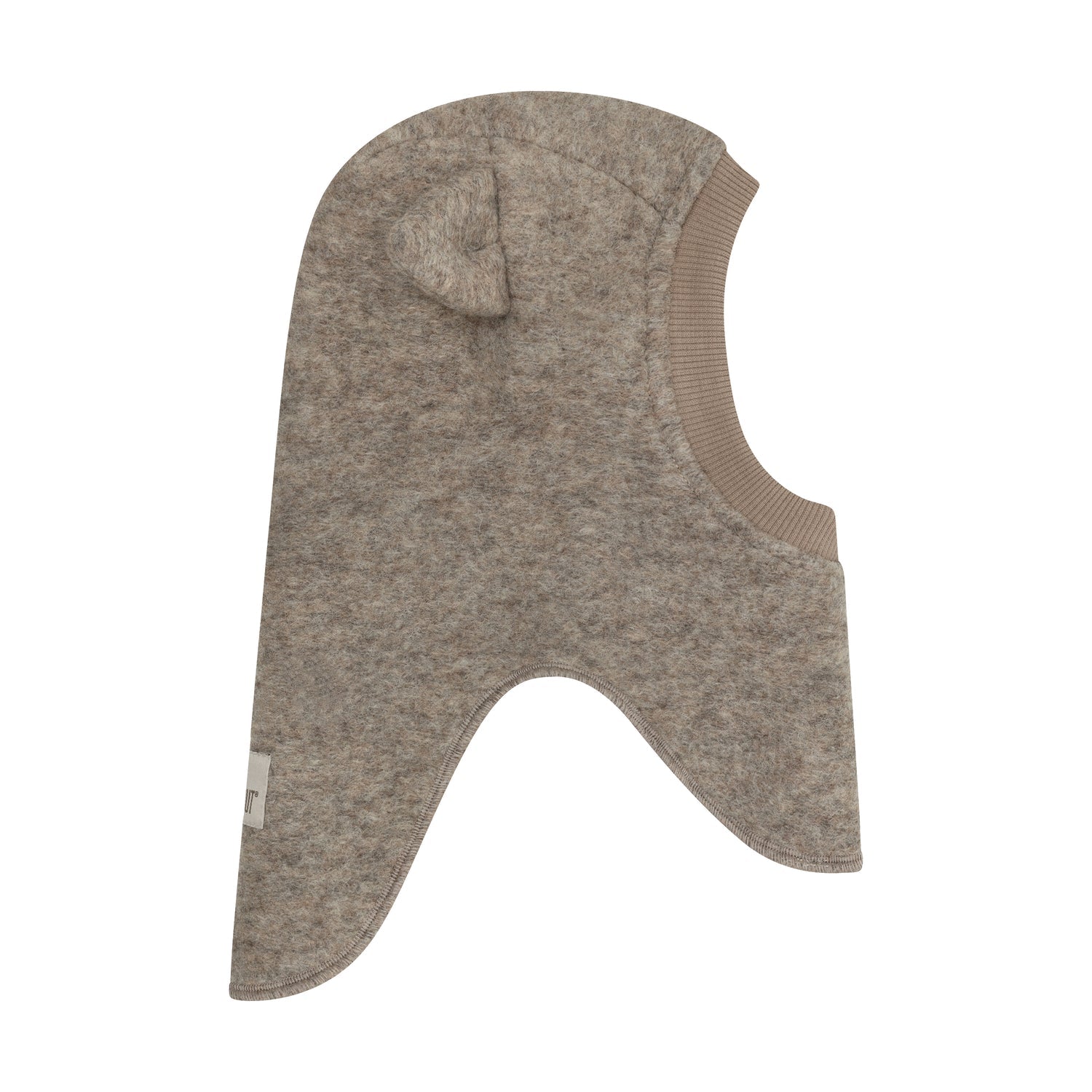 Huttelihut - Balaclava Ull Bamseører Camel Melange