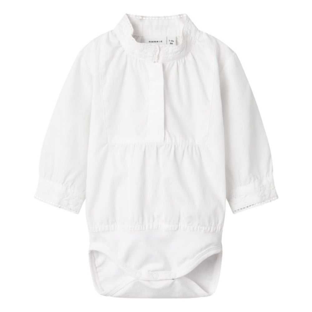 Name It - Skjortebody Toby XXV Bright White