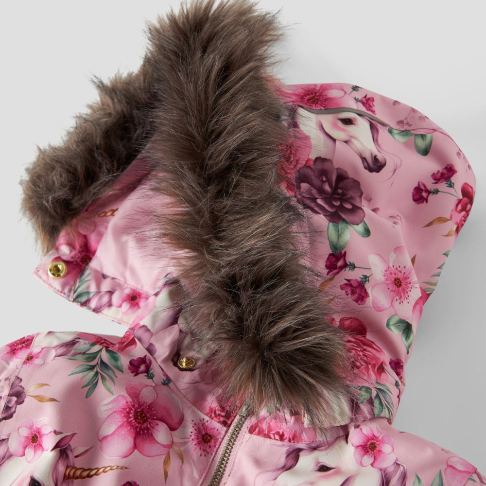 Name It - Vinterdress Snow10 Floral Unicorn