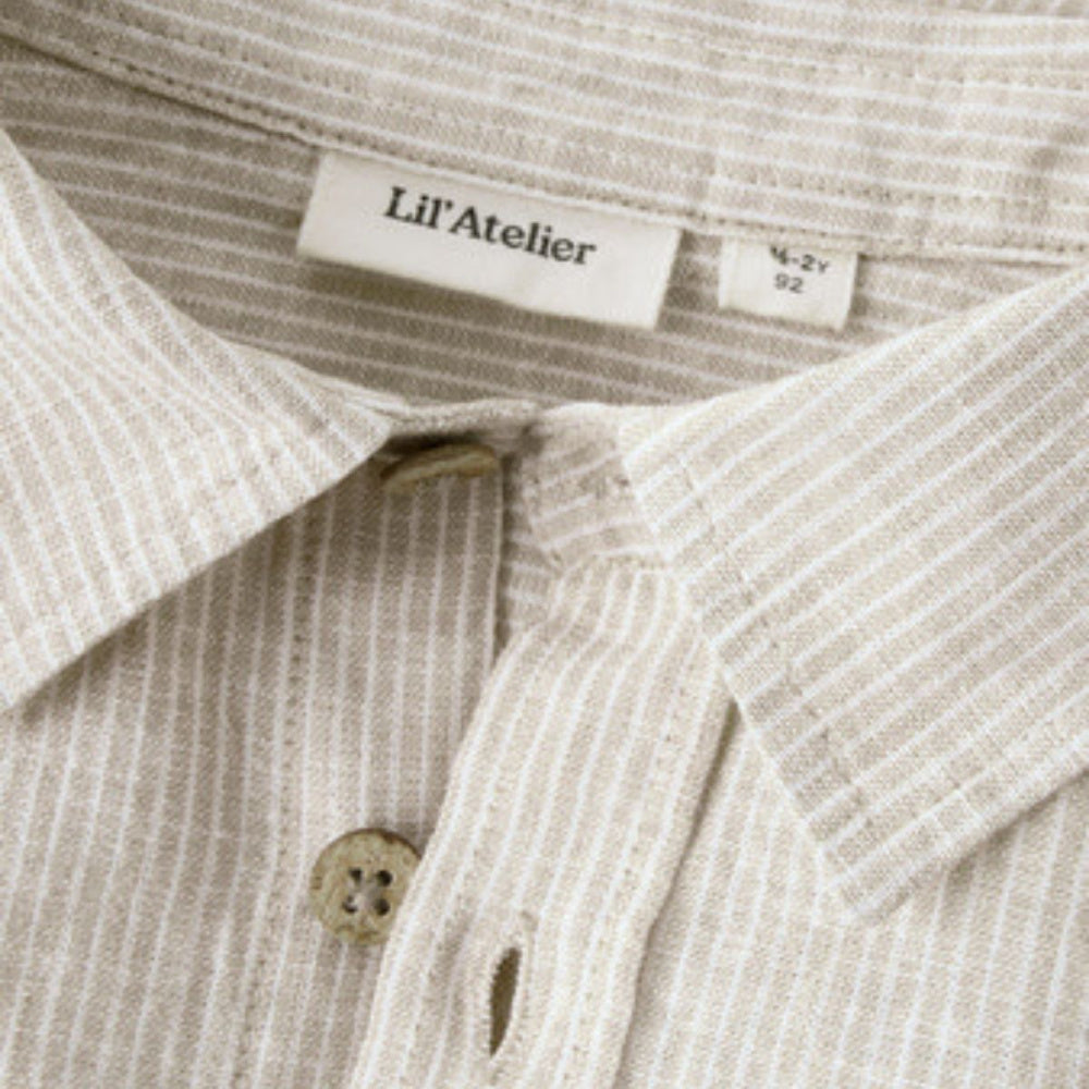 Lil'Atelier - Linskjorte Jesper Irish Cream