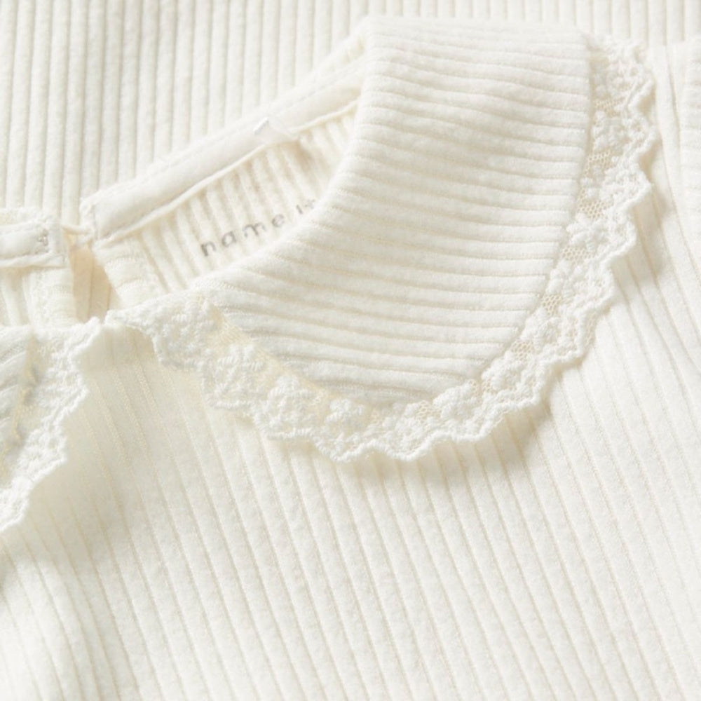 Name It - Genser med Krage Baila Bright White