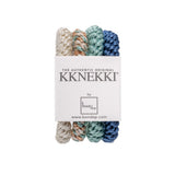 Kknekki - Hårstrikk 4 pk Bundle 13 Gull mix/ Sjøgrønn/ Blå