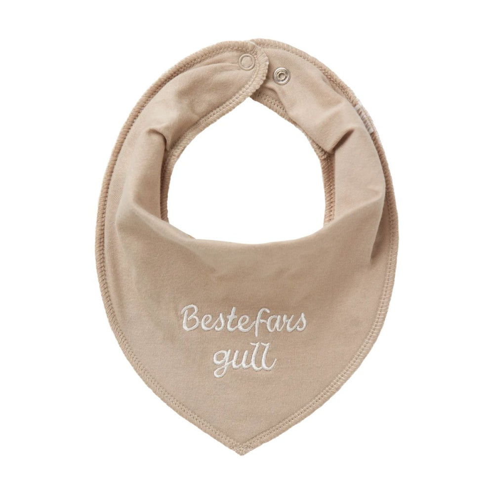 Name It - Siklesmekke Bib Beige "Bestefars gull"