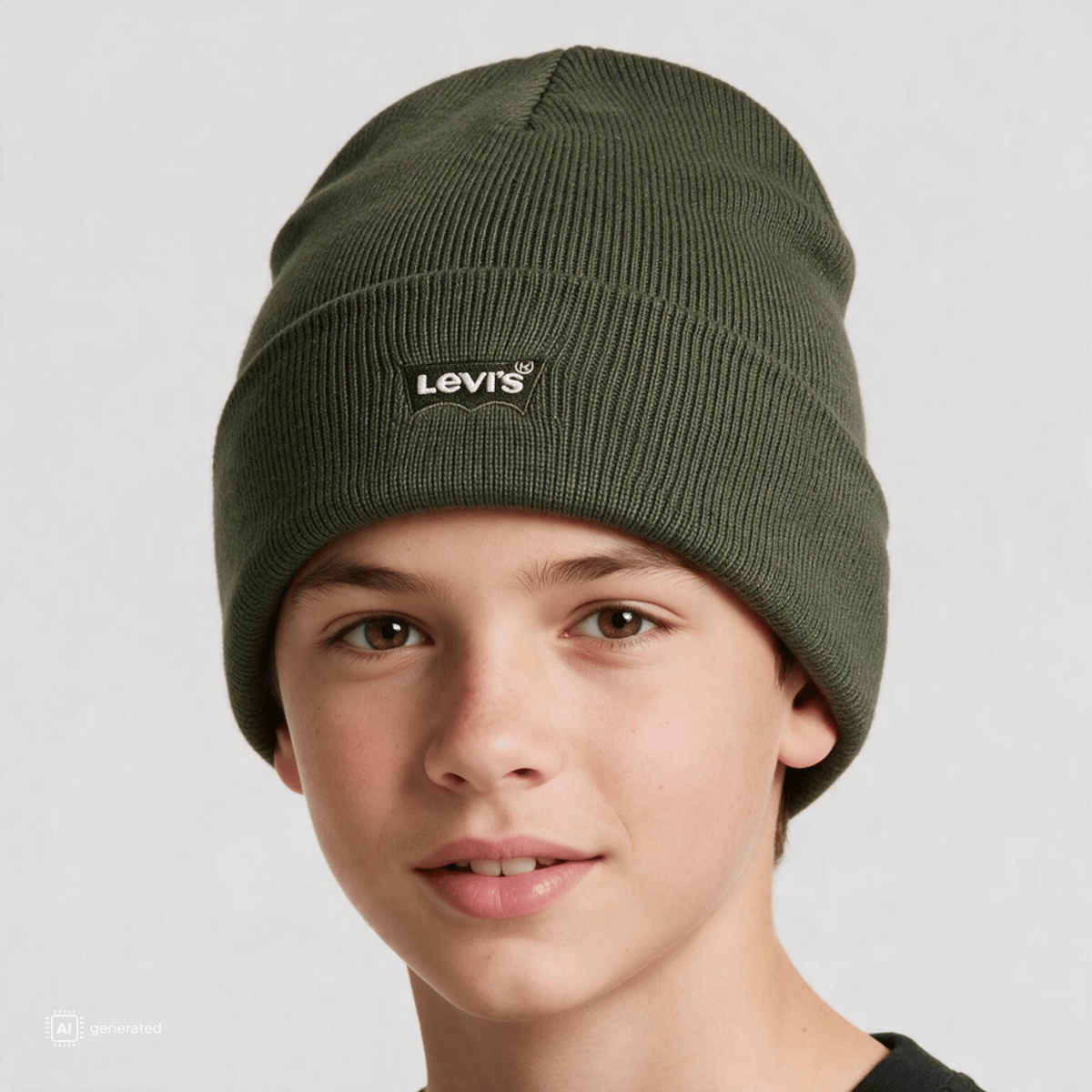Levi's - Lue Lan Tonal Embroidered Beanie Four Leaf Clover