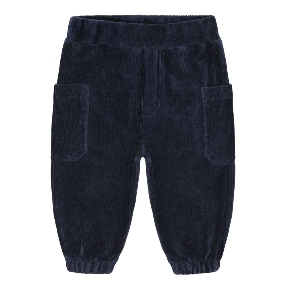 Hust and Claire - Bukse Baby Gus Ribbed Velour More Navy