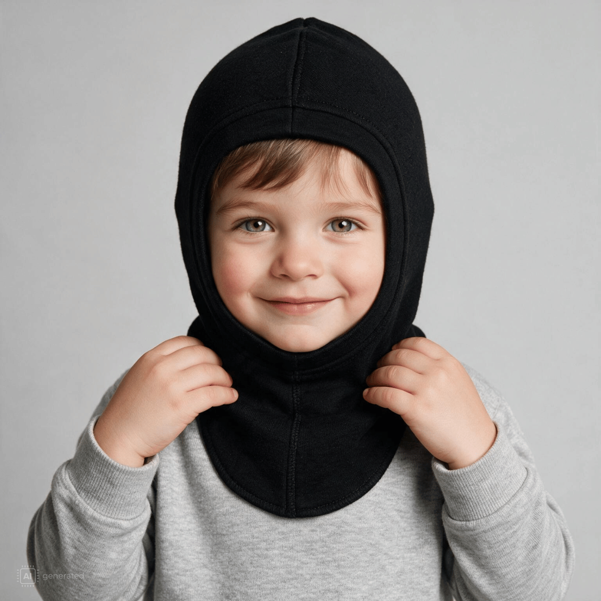Name It - Balaclava i Ull Baby Willit Black
