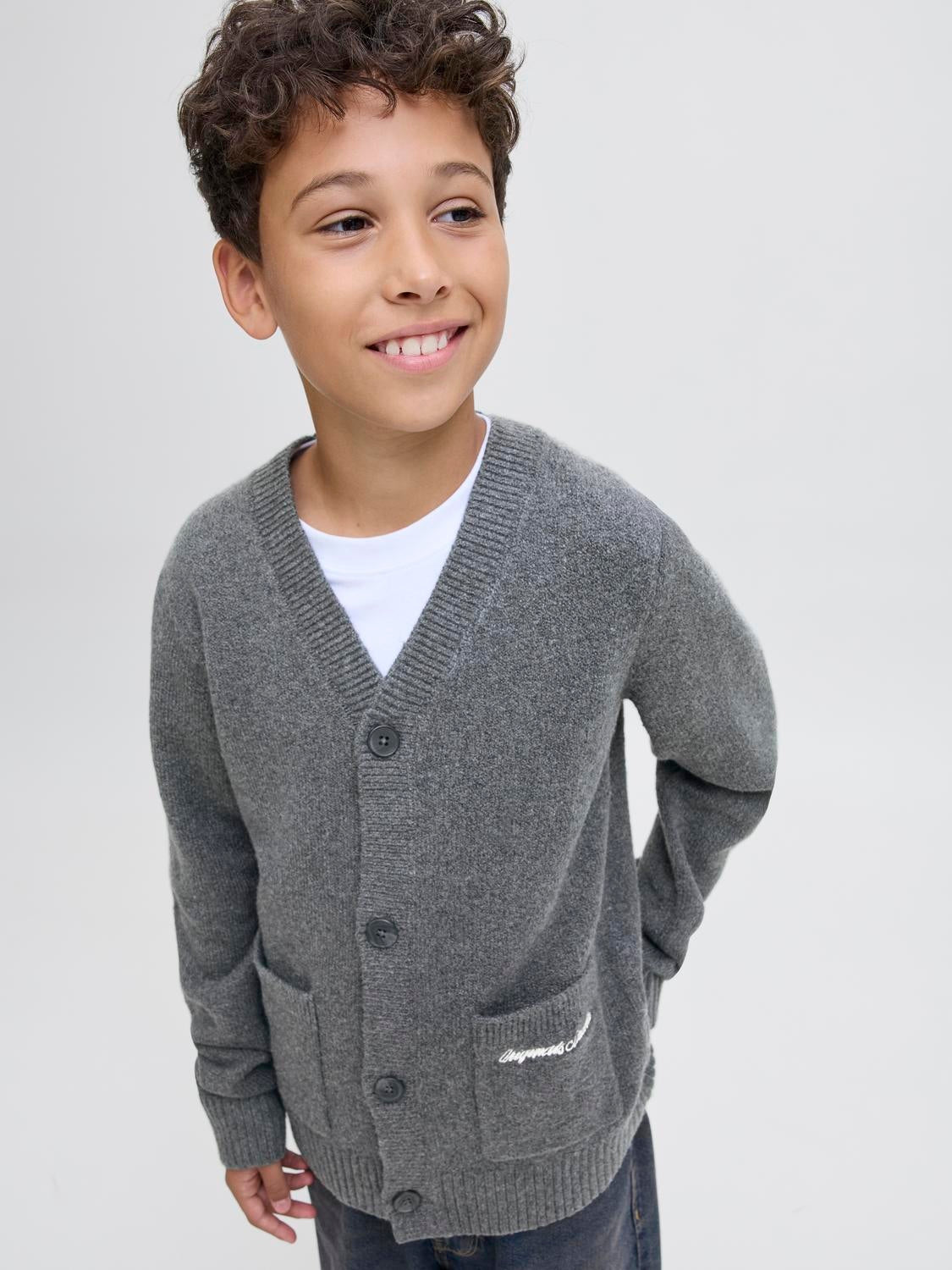 Jack & Jones - Cardigan Jornorrebro Dark Grey Melange