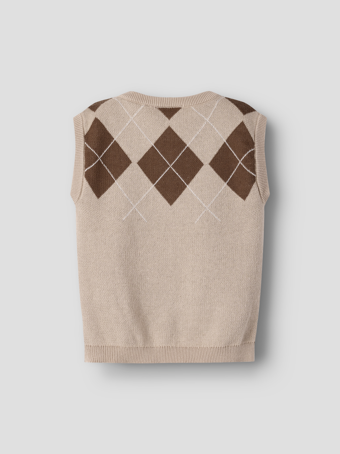 Lil' Atelier - Vest Ronan White Pepper/Brown