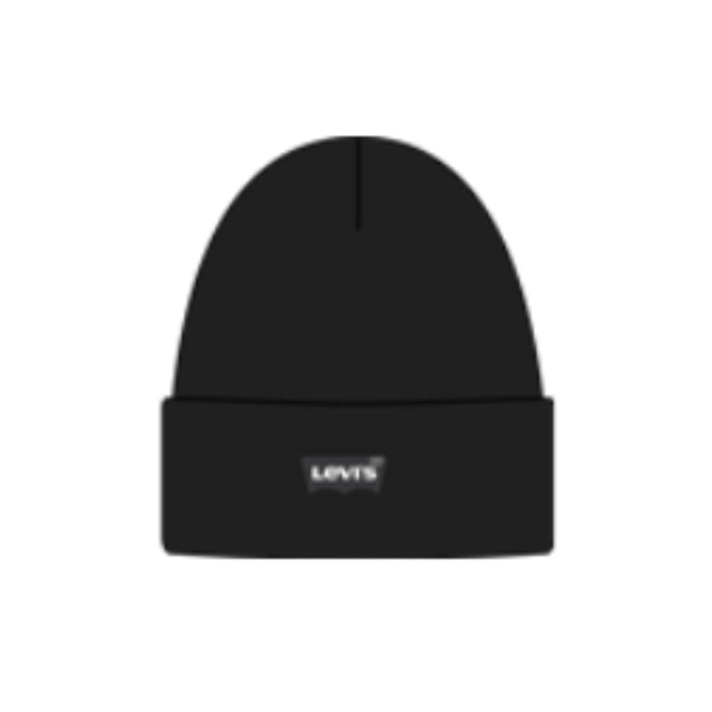 Levi's - Lue Lan Tonal Embroidered Beanie Black