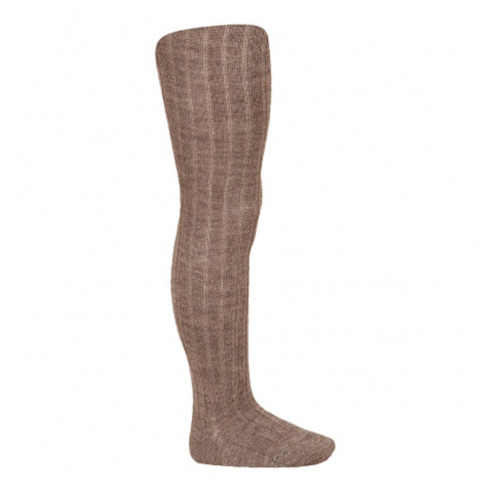 Condor - Ullstrømpebukse Rib Merino Trunk