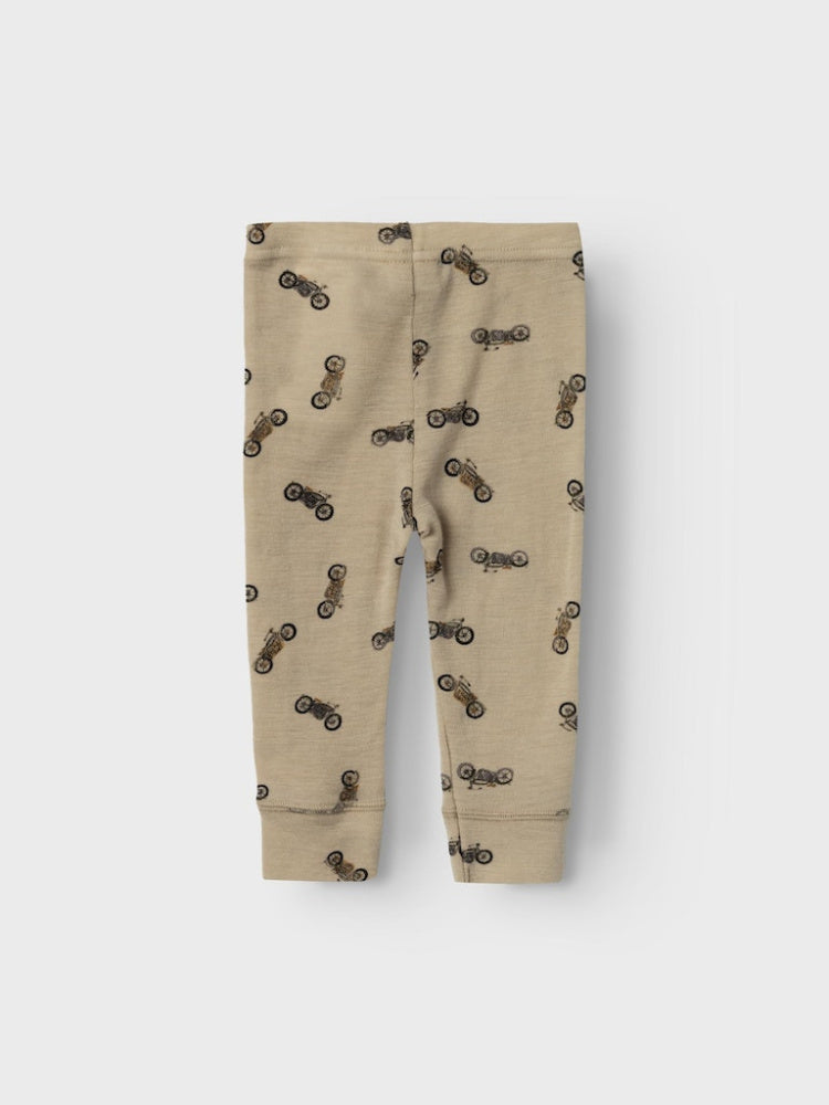 Name It - Leggings i Ull Baby Wang Motorsykler London Fog