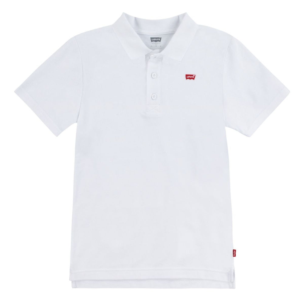 Levi's - T-skjorte Polo Neck Tape White/ Red