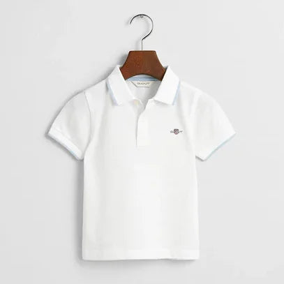 Gant - Poloskjorte Striped Polo Pique Rugger White