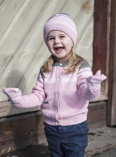 Marius Kids - Marius Lue i Ull Barn Lyserosa
