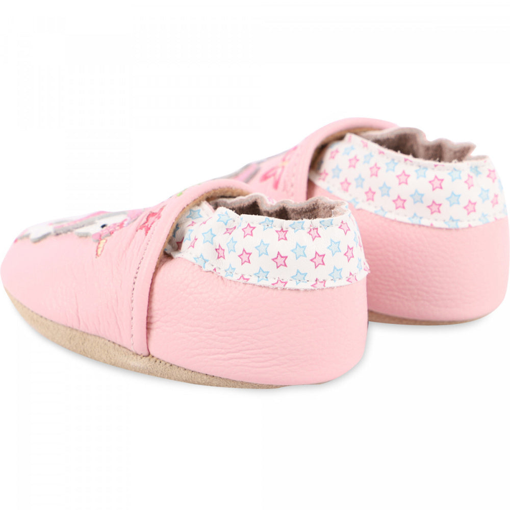 Rose et Chocolat - Tøfler i Skinn Magic Unicorn Pink