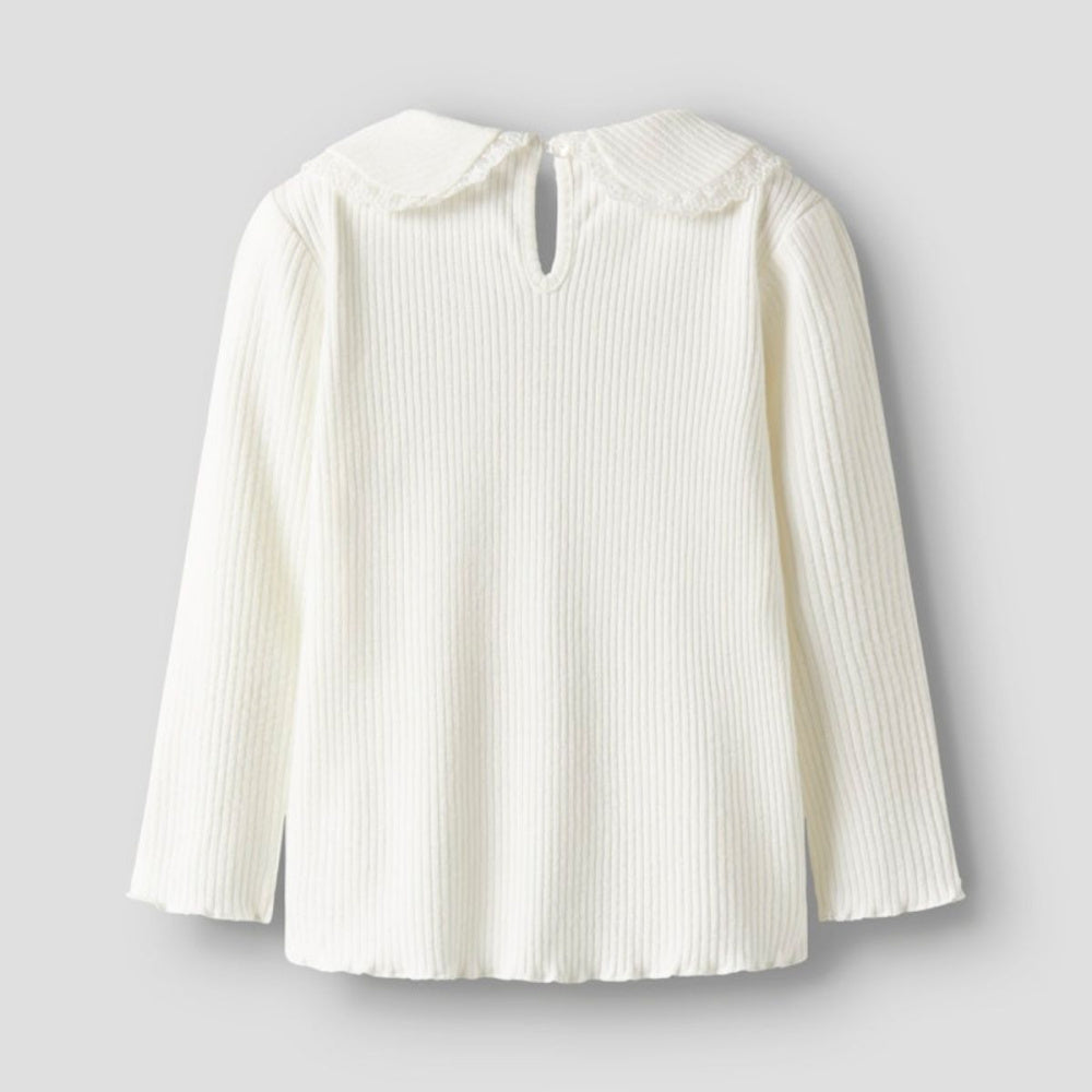 Name It - Genser med Krage Baila Bright White