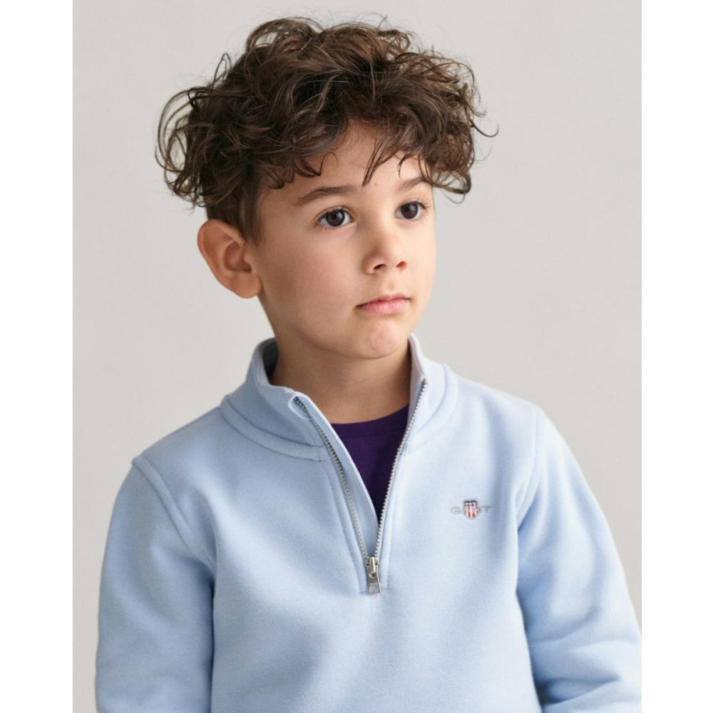 Gant - Genser Shield Half Zip Sweat Fresh Blue