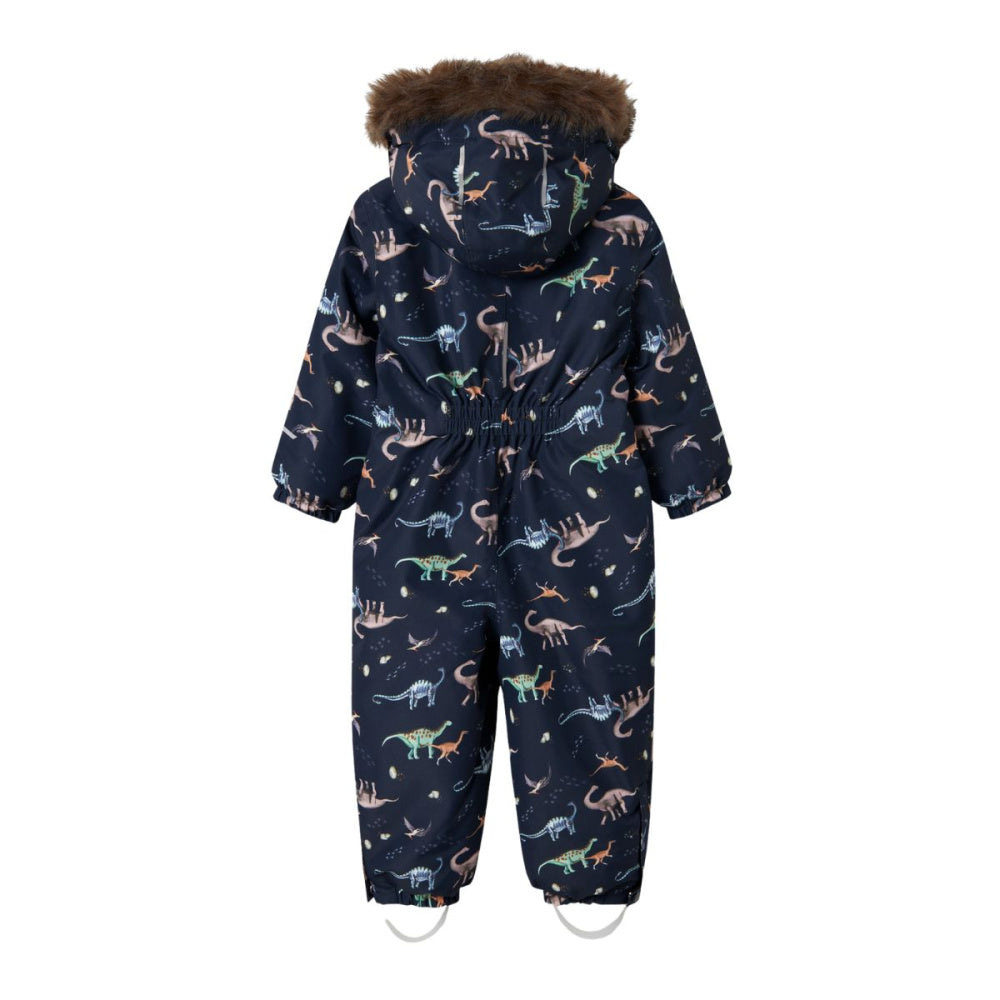 Name It - Vinterdress Snow10 Dark Sapphire Dinosaur