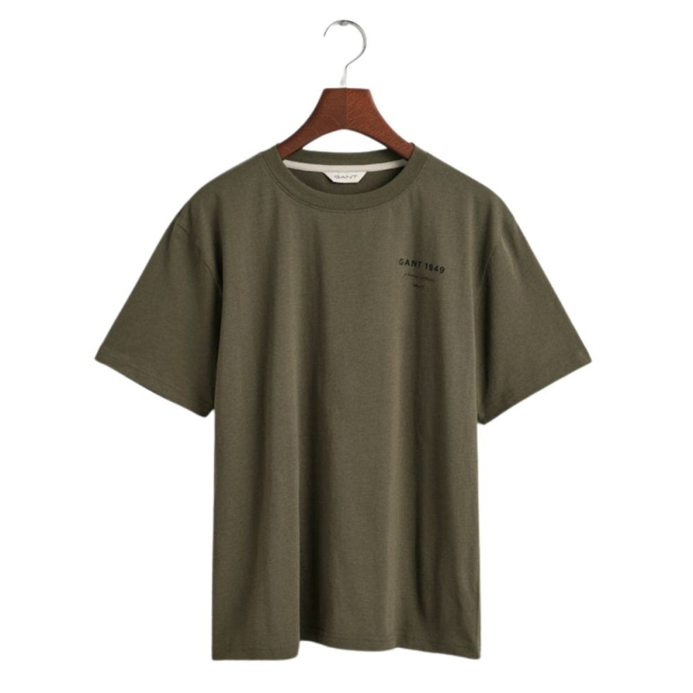 Gant - T-skjorte Graphic Script Juniper Green
