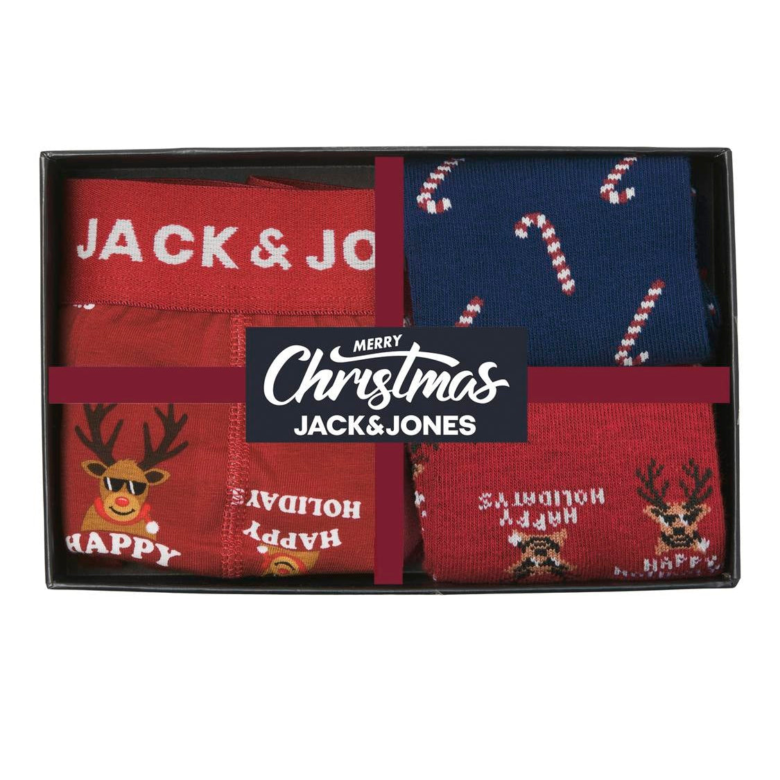 Jack & Jones - Boxer & Sokker Julesett Rio Red