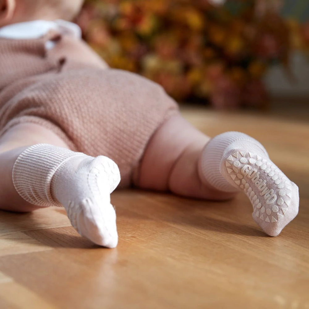 GoBabyGo - Sokker i Bambus Antiskli LV Soft Pink