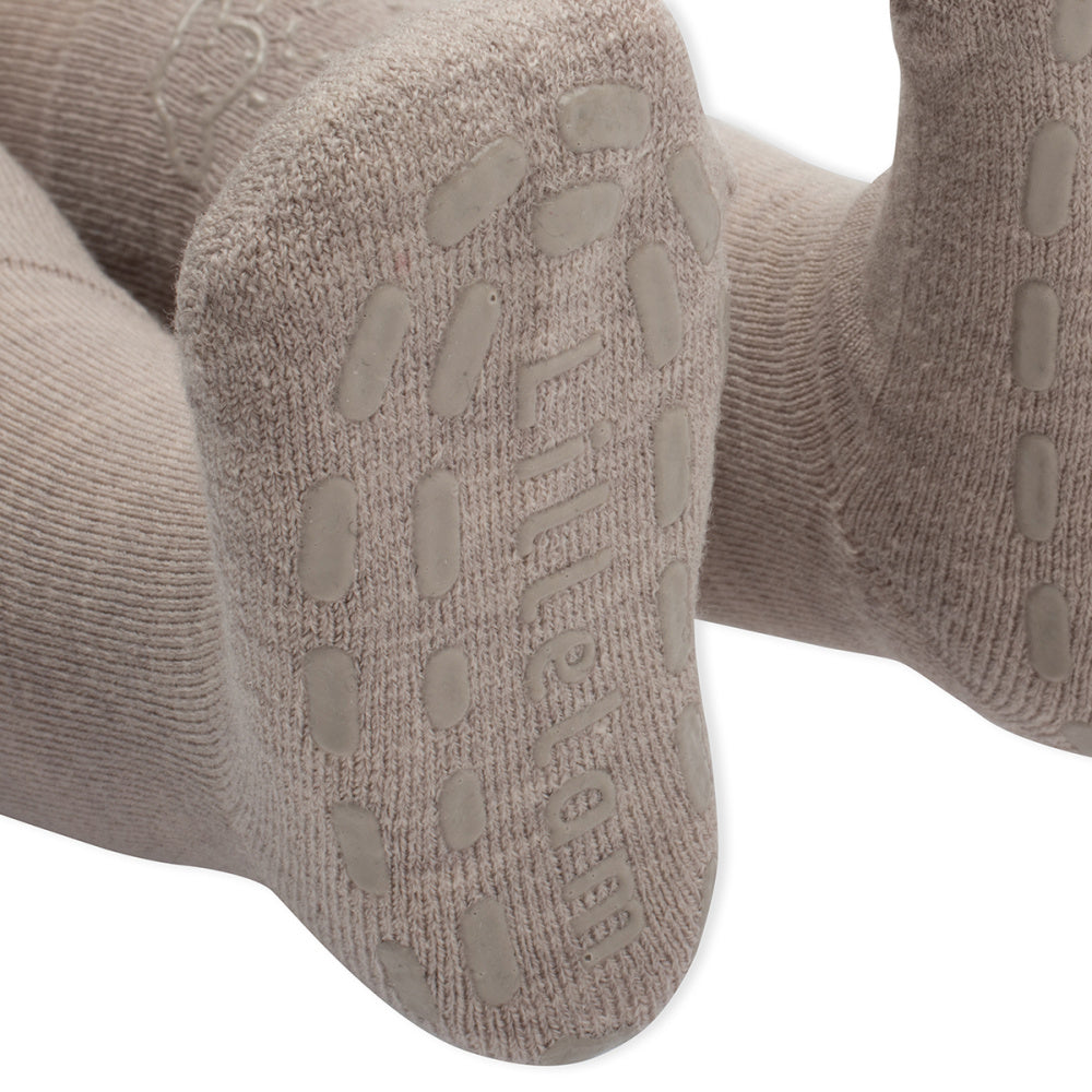 Lillelam - Strømpebukse Ull Antiskli Beige