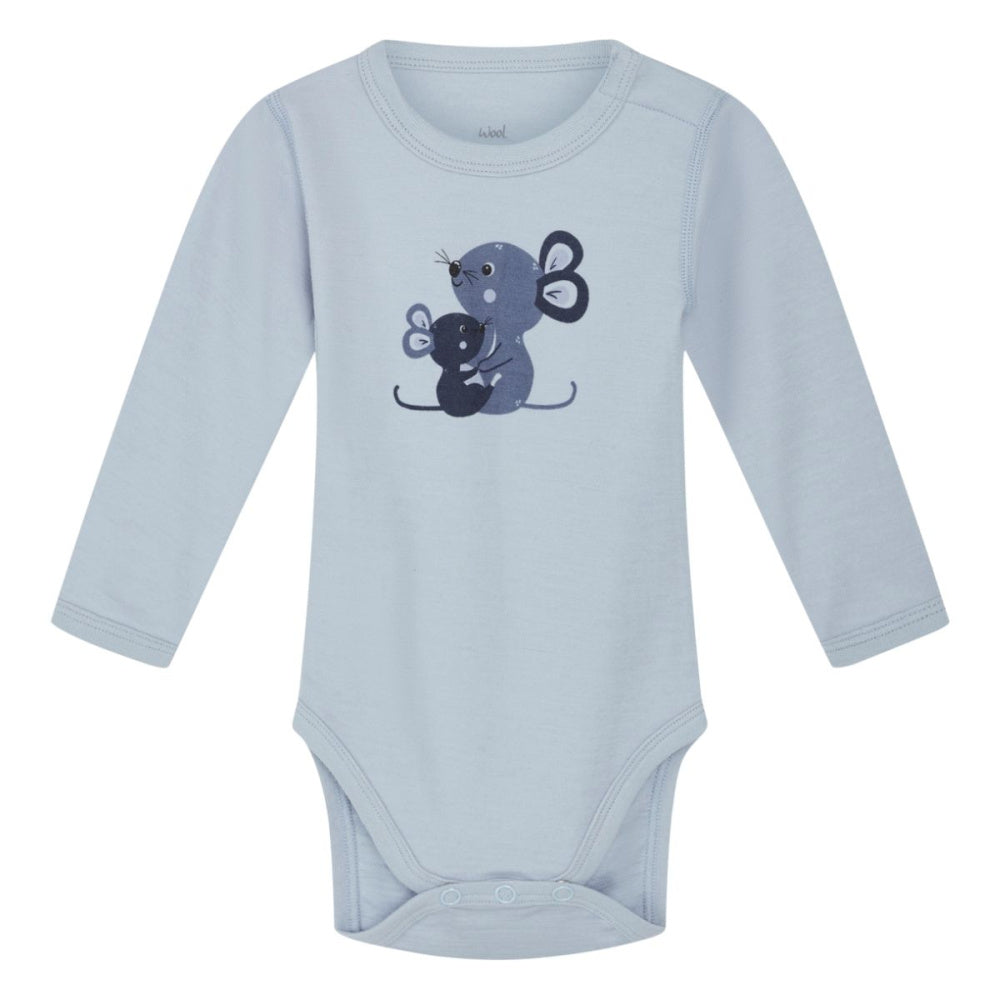 Hust and Claire - Body Ull og Bambus Baloo Mouse Cloud Blue