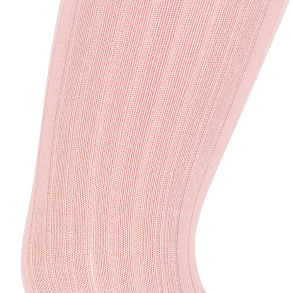 MP - Basic Strømpebukse i Ull Ribb Silver Pink