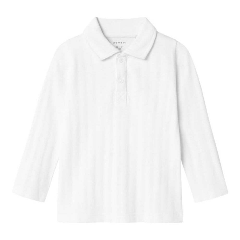 Name It - Genser Polo Fene Bright White