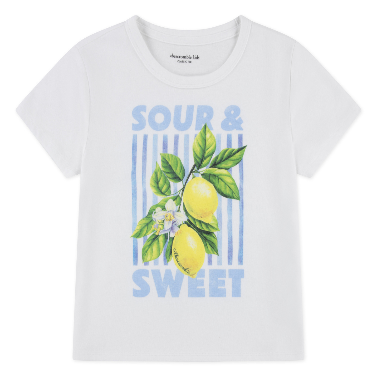 Abercrombie and Fitch - T-skjorte Sour & Sweet Bright White