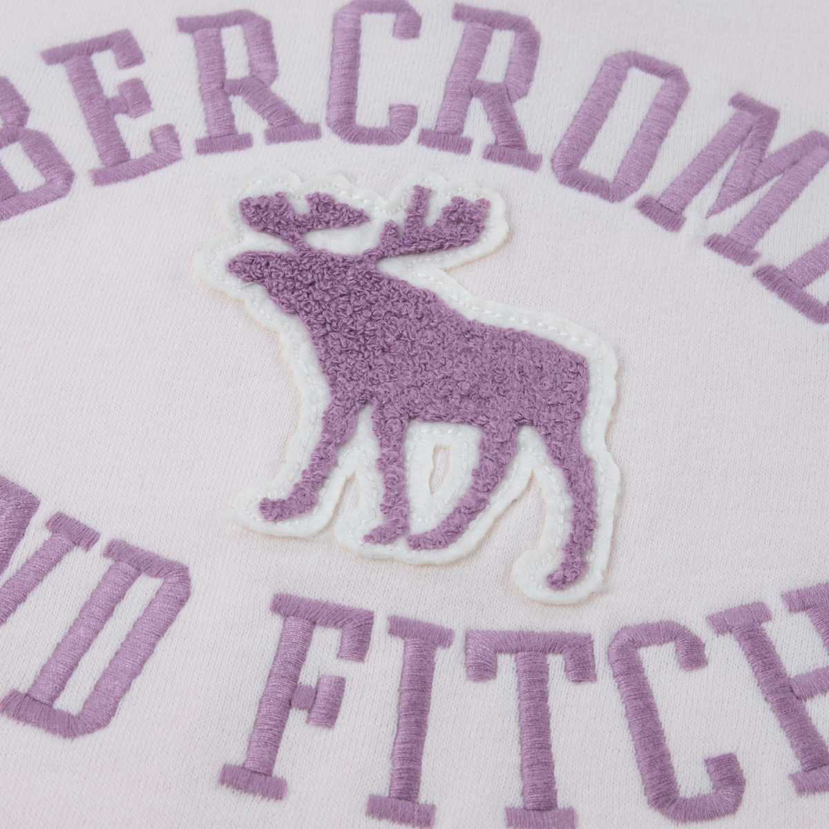 Abercrombie and Fitch - Hettegenser Zip Graphic Pink Marshmallow