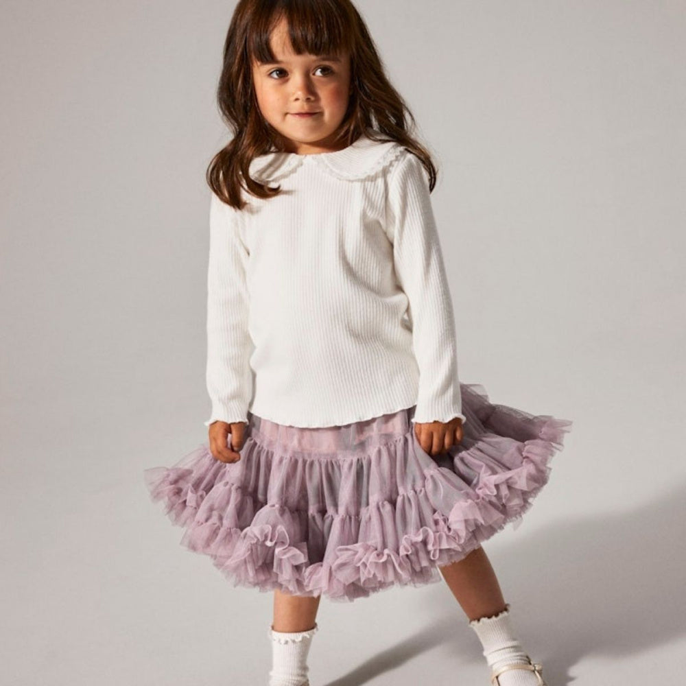 Name It - Genser med Krage Baila Bright White