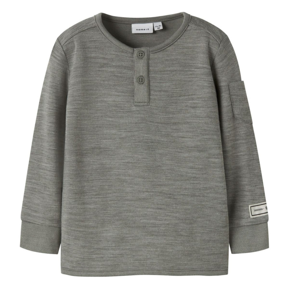 Name It - Trøye i Ull og Bambus Wyla Dried Sage