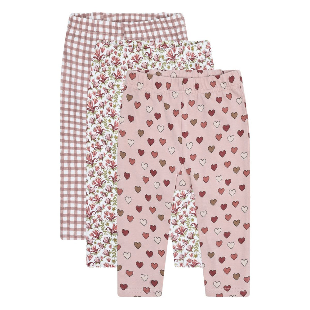 Hust and Claire - Leggings 3-Pk Liva Adobe Rose