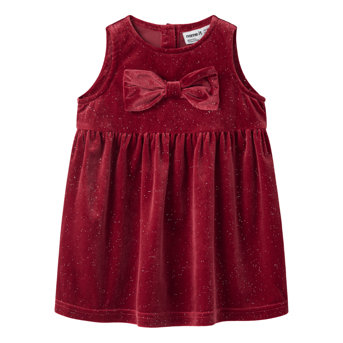 Name It - Julekjole Baby Ricy Red Dahlia