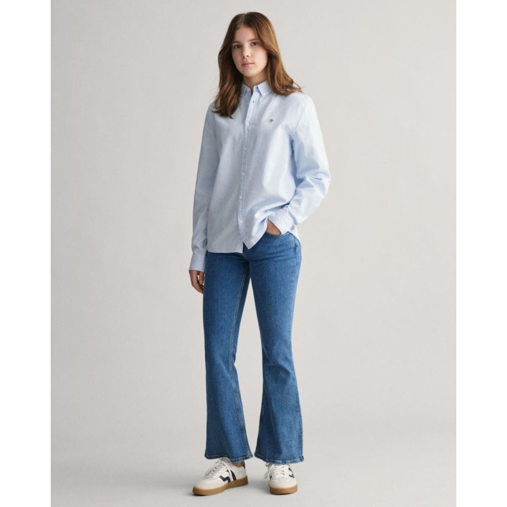 Gant - Skjorte Jr Shield Oxford Capri Blue