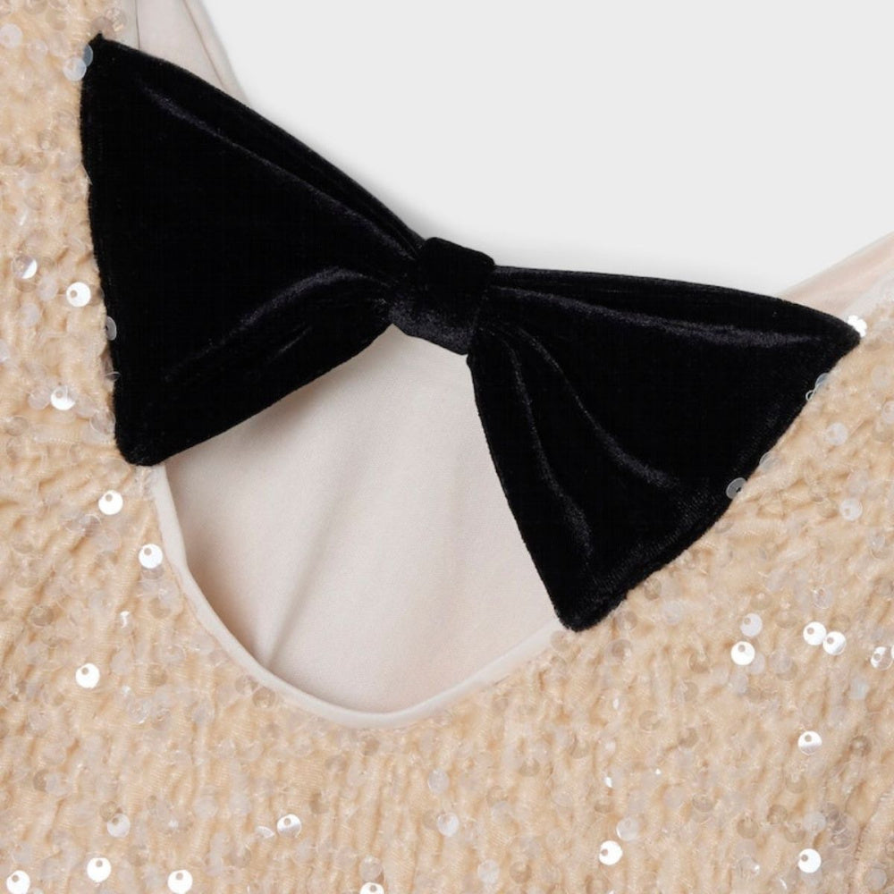 Name It - Kjole Rusitta Paljetter Jet Stream/ Black Bow