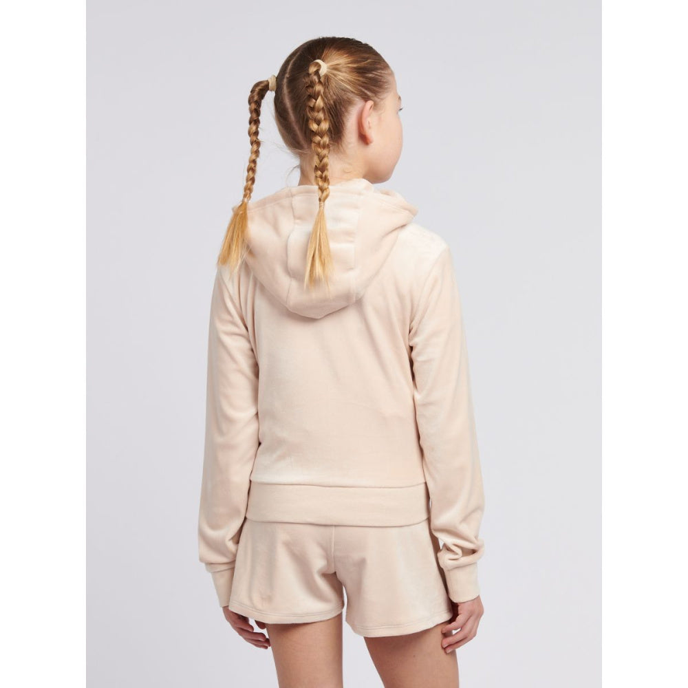 Juicy Couture - Velourjakke Tonal Zip Thru Hoodie Gray Morn