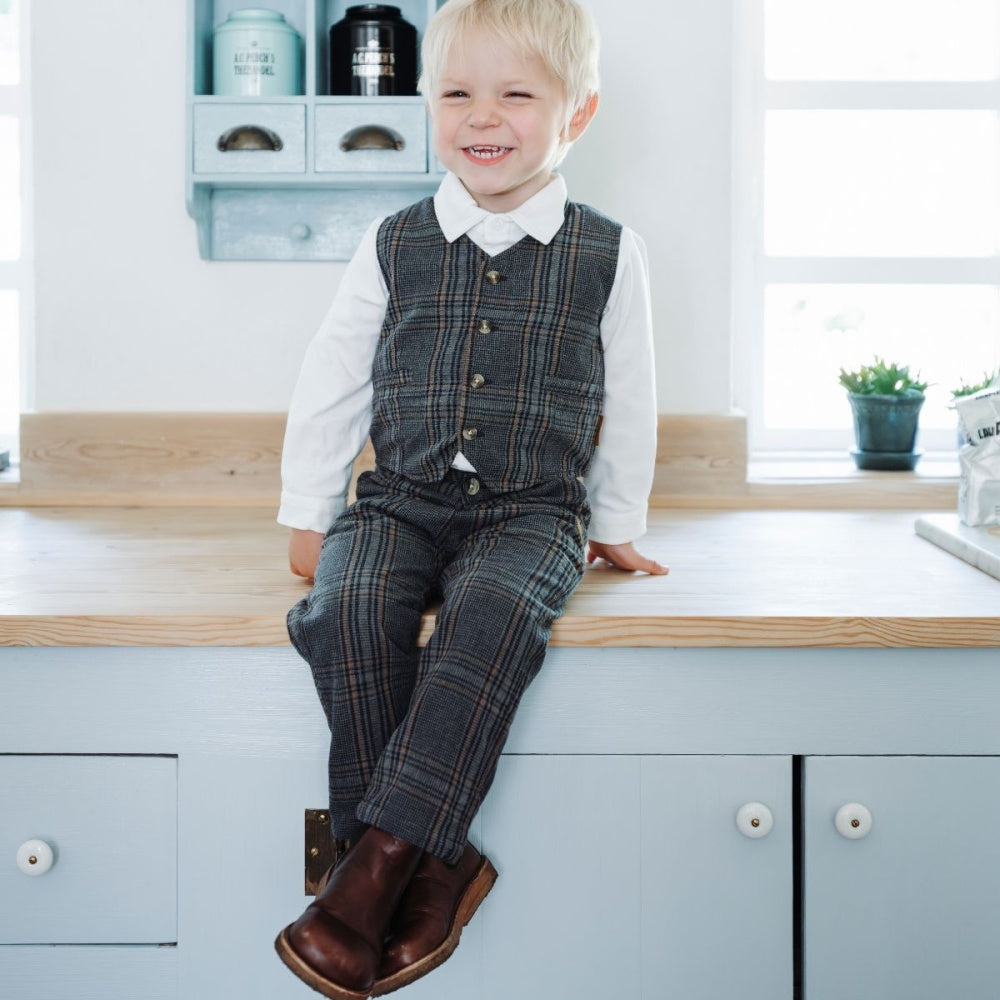 Hust and Claire - Chinos Tage Check Grey Blend
