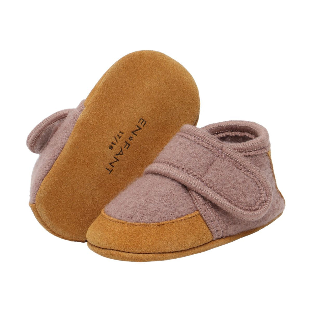 En Fant - Tøfler i Ull/ Suede Bark
