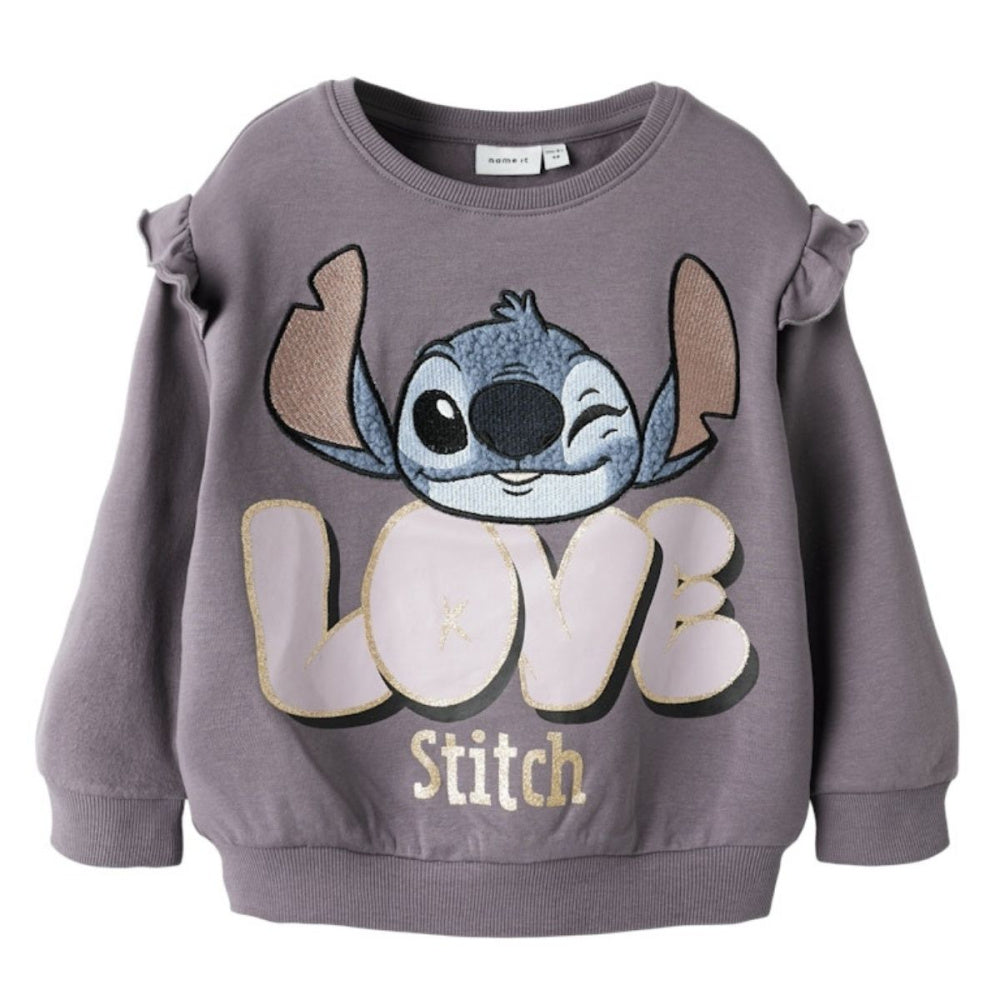 Name It - Genser Sweat Stitch Moonscape