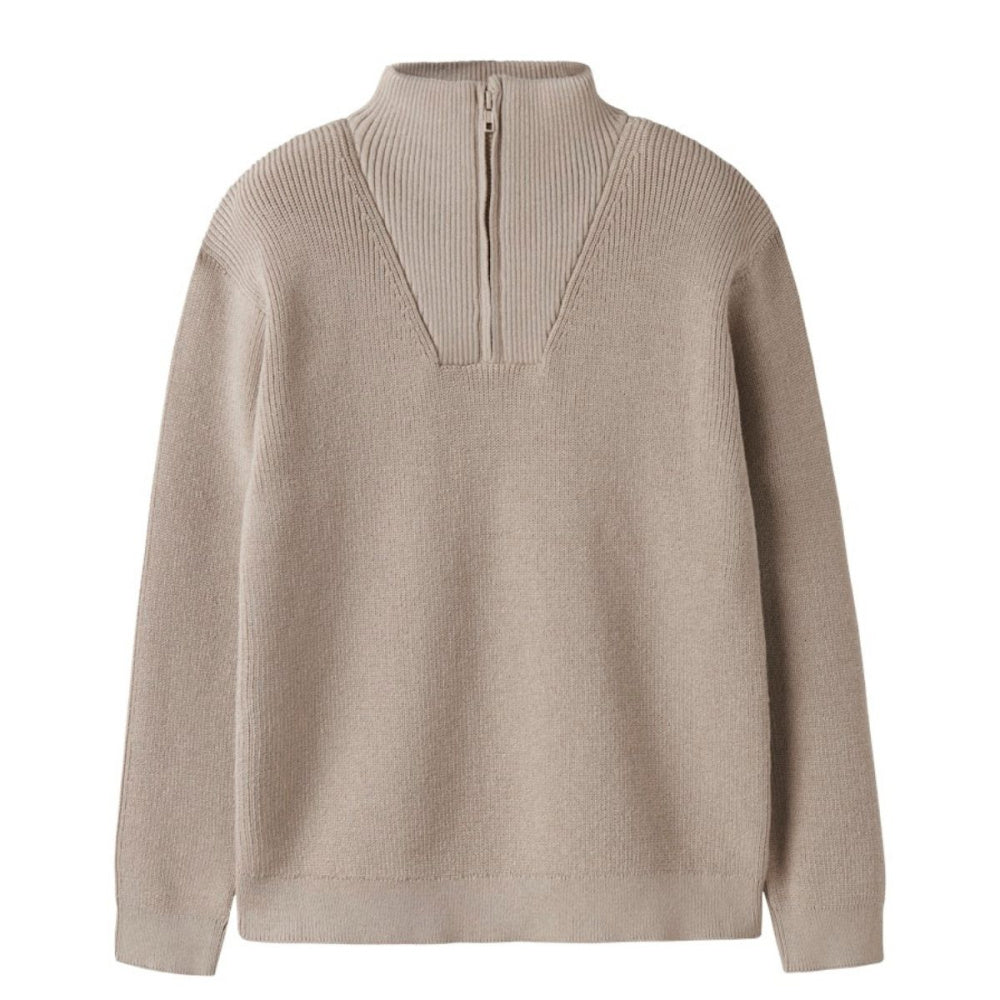 Name It - Genser Halfzip Nesolle Knit Island Fossil